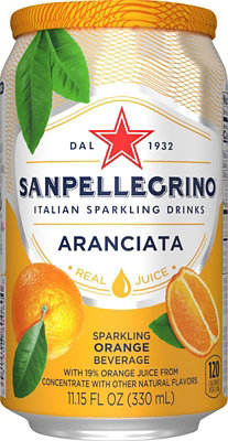 San Pellegrino Sparkling Beverage Aranciata - 6 -11.15 Fl. Oz. - Image 2