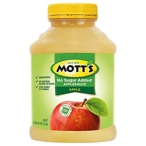 Motts Applesauce Natural Jar - 46 Oz