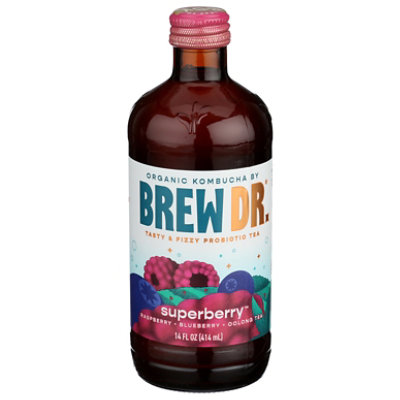 Brew Dr. Kombucha Superberry - 14 Fl. Oz. - Image 1