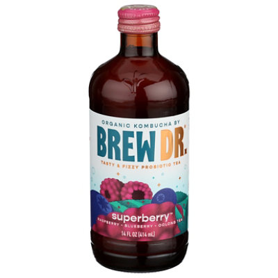 Brew Dr. Kombucha Kombucha Superberry - 14 Fl. Oz.