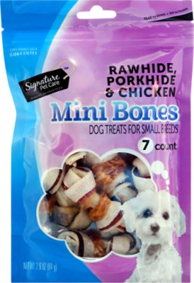 Signature Pet Care Dog Treat Dog Bones Pork Beef & Chicken Blister Pack - 7 Count - Image 2