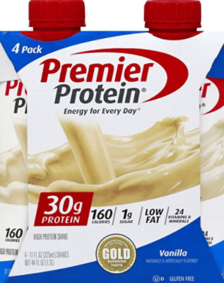 Premier Protein Energy For Everyday Protein Shake Vanilla - 4-11 Fl. Oz. - Image 2