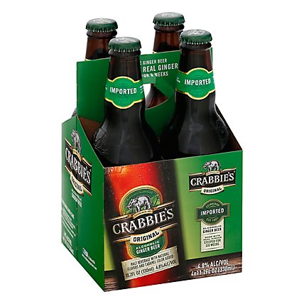 Crabbies Beer Ginger Bottles - 4-11.2 Fl. Oz. - Image 1