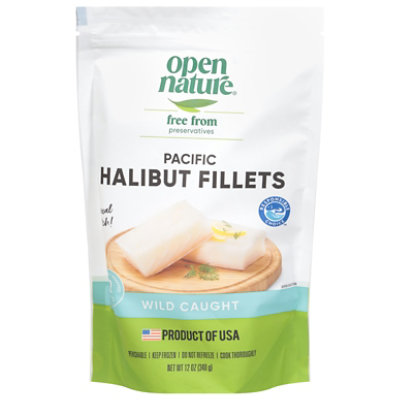 Open Nature Halibut Pacific Steaks Wild Caught - 12 Oz