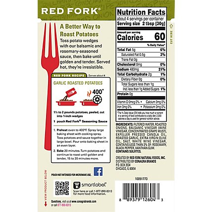 Red Fork Seasoning Sauce Garlic Roasted Potato Pouch - 4 Oz - Image 3
