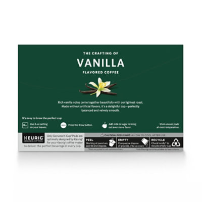 Starbucks 100% Arabica Naturally Flavored Vanilla K Cup Coffee Pods Box 10 Count - Each - Image 7