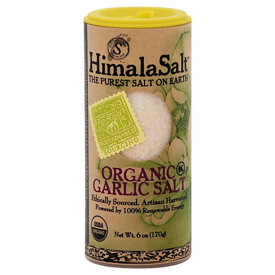 HimalaSalt Garlic Salt Organic - 6 Oz