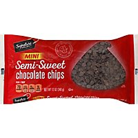 Signature SELECT Chocolate Chips Real Semi-Sweet Mini - 12 Oz - Image 2