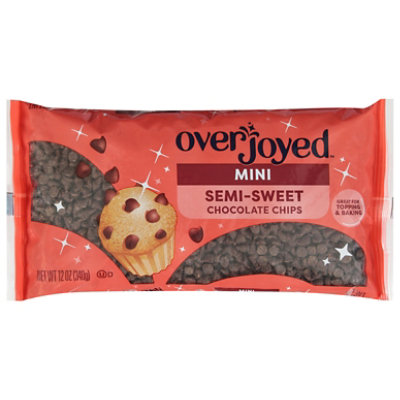 Overjoyed/Signature RESERVE Chocolate Chips Real Semi-Sweet Mini - 12 Oz - Image 1