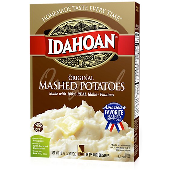 Idahoan Original Mashed Potatoes Box