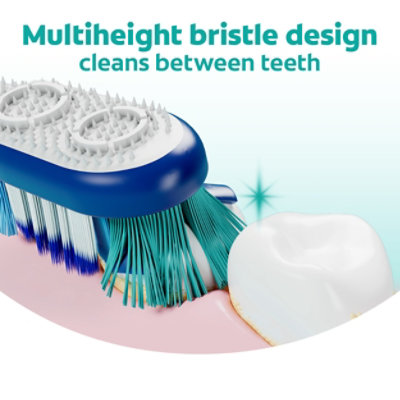 Colgate 360° Manual Toothbrush with Tongue and Cheek Cleaner Medium - Each - Image 4