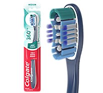Colgate 360 Manual Toothbrush with Tongue and Cheek Cleaner Medium - Each