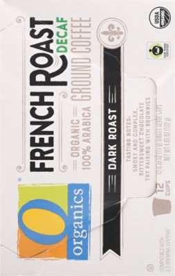 O Organics Organic Coffee Single Serve Cups Dark Roast French Roast Decaf - 12-0.38 Oz - Image 6