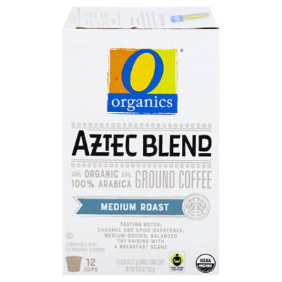 O Organics Organic Coffee Single Serve Cups Medium Roast Aztec Blend - 12-0.38 Oz - Image 4