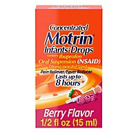 Motrin Infants Drops Concentrated Ibuprofen Suspension Original Berry Flavr - .5 Fl. Oz. - Image 2