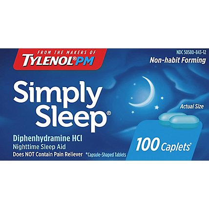Simply Sleep Caplets 25 Mg - 100 Count - Image 2