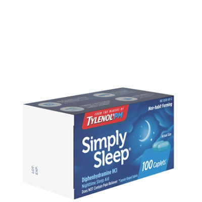 Simply Sleep Caplets 25 Mg - 100 Count - Image 4