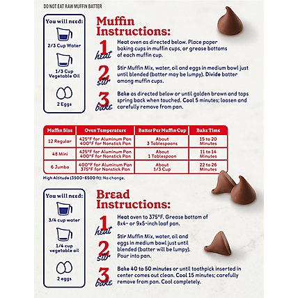 Betty Crocker Muffin & Quick Bread Mix Chocolate Chip - 14.75 Oz - Image 6