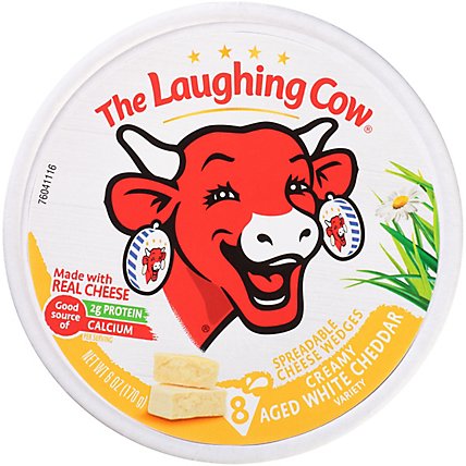 The Laughing Cow Creamy Aged White Cheddar Spread - 6 Oz - Image 1
