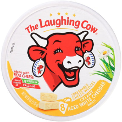 The Laughing Cow Creamy Aged White Cheddar Spread - 6 Oz