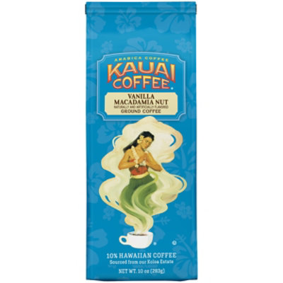 Kauai Coffee Coffee Hawaiian Ground Vanilla Macadamia Nut - 10 Oz - Image 2