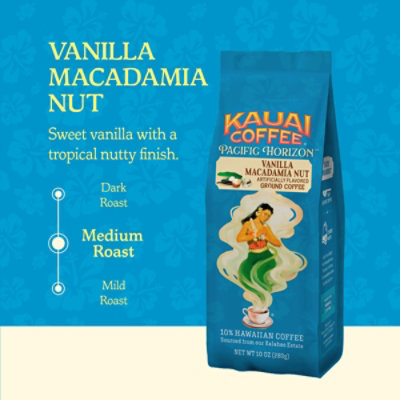 Kauai Coffee Coffee Hawaiian Ground Vanilla Macadamia Nut - 10 Oz - Image 3