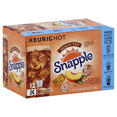 Snapple® Peach Tea 11.5 fl oz - Keurig Dr Pepper Product Facts