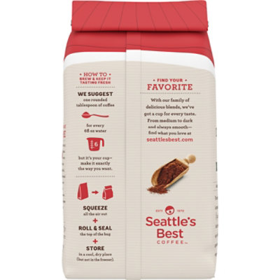 Seattles Best Coffee Coffee Ground Medium-Dark Rich Signature Blend No. 4 - 12 Oz - Image 5