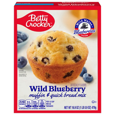 Betty Crocker Muffin & Quick Bread Mix Wild Blueberry - 16.9 Oz - Image 3