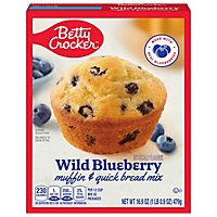 Betty Crocker Muffin & Quick Bread Mix Wild Blueberry - 16.9 Oz - Image 2