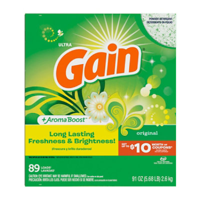 Gain Ultra Powder Laundry Detergent Original 80 Loads - 91 Oz - Image 8