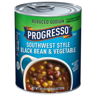 Progresso Soup Reduced Sodium Southwest Style Black Bean & Vegetable - 18.5 Oz