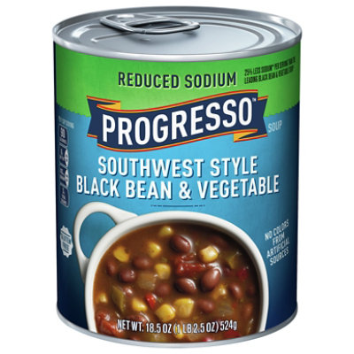 Progresso Soup Reduced Sodium Southwest Style Black Bean & Vegetable - 18.5 Oz - Image 3