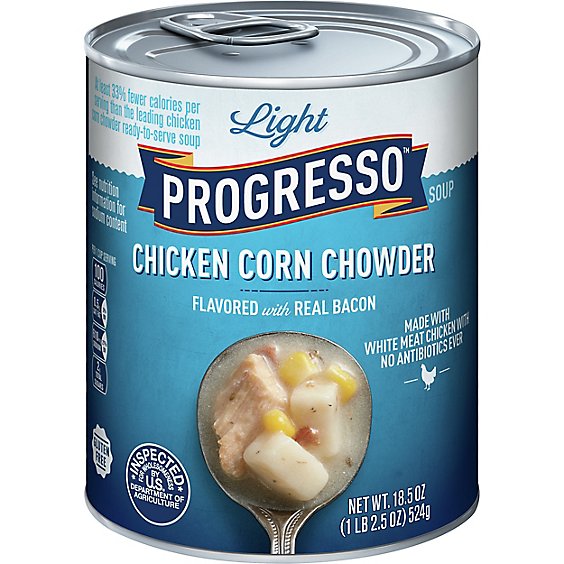 Progresso Light Soup Chicken Corn Chowder - 18.5 Oz