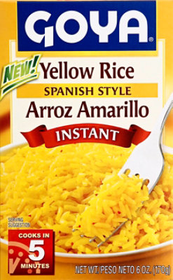 Goya Rice Yellow Instant Spanish Style Box - 6 Oz - Image 2