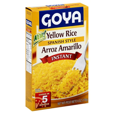 Goya Rice Yellow Instant Spanish Style Box - 6 Oz - Image 1