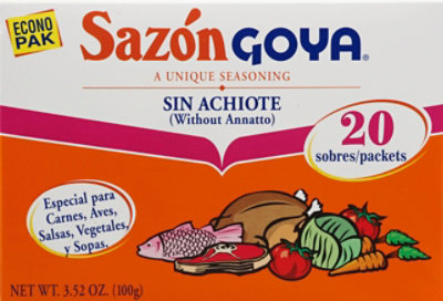 Goya Sazon Seasoning Con Cilantro Y Tomate Box 20 Count - 3.52 Oz - Image 2