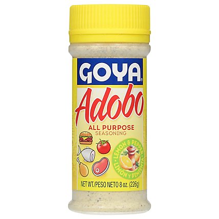 Goya Seasoning All Purpose Adobo Lemon & Pepper Jar - 8 Oz - Image 2