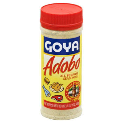 Goya Seasoning All Purpose Adobo With Pepper Jar - 16.5 Oz