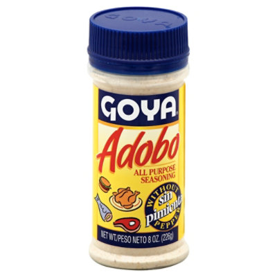 Goya Seasoning All Purpose Adobo Without Pepper Jar - 8 Oz - Image 1