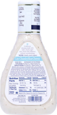 Kens Steak House Dressing Lite Chunky Blue Cheese - 16 Fl. Oz. - Image 5