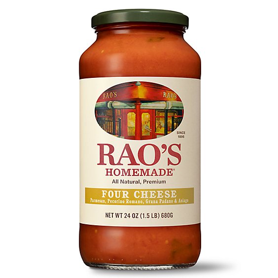 Raos Homemade Sauce 4 Cheese Jar - 24 Oz