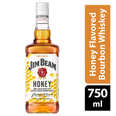 Jim Beam Whiskey Bourbon Kentucky Straight Honey 70 Proof - 750 Ml