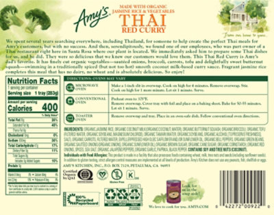 Amy's Thai Red Curry - 10 Oz - Image 6