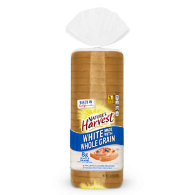 Natures Harvest Bread Butter Top White - 20 Oz