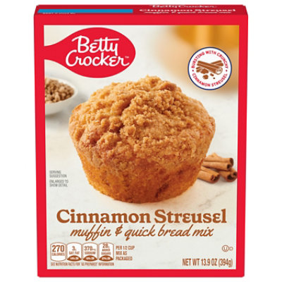 Betty Crocker Muffin & Quick Bread Mix Cinnamon Streusel - 13.9 Oz - Image 3