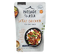 Passage Foods Stir-Fry Sauce Passage to Indonesia Satay Chicken Mild Pouch - 7 Oz