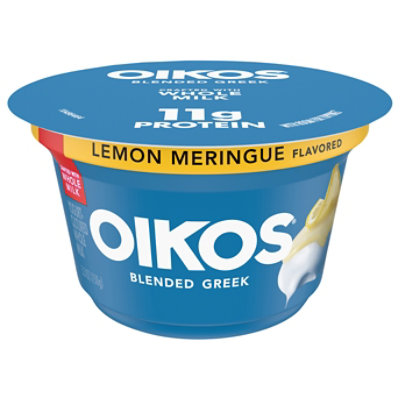 Dannon Oikos Yogurt Greek Nonfat With Whole Milk Lemon Meringue - 5.3 Oz - Image 2