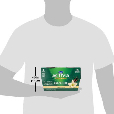 Dannon Activia Yogurt Greek Vanilla Nonfat - 4-5.3 Oz - Image 5