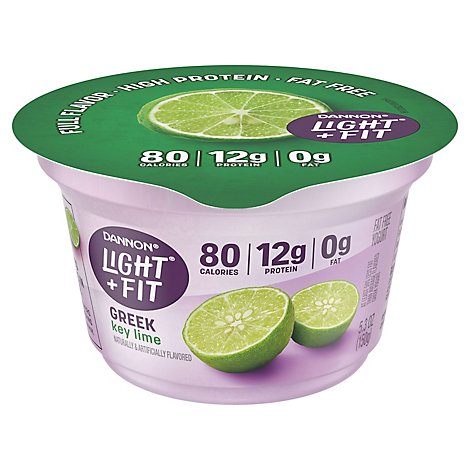 Does dannon light and fit greek yogurt have live cultures Dannon Light Fit Yogurt Greek Nonfat Gluten Free Key Lime 5 3 Oz Randalls